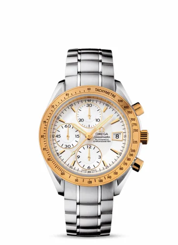 Omega Speedmaster Date 40 Stainless Steel / Yellow Gold / Silver / Bracelet 323.21.40.40.02.001 (32321404002001)